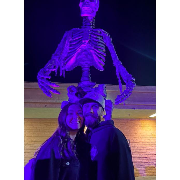 Getting scared at the at the haunted house. October 30th, 2022