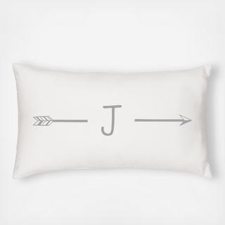 Personalized Arrow Lumbar Pillow
