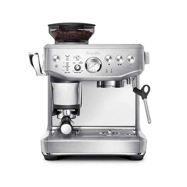 the Barista Express® Impress Espresso Machine, Brushed Stainless Steel, BES876BSS