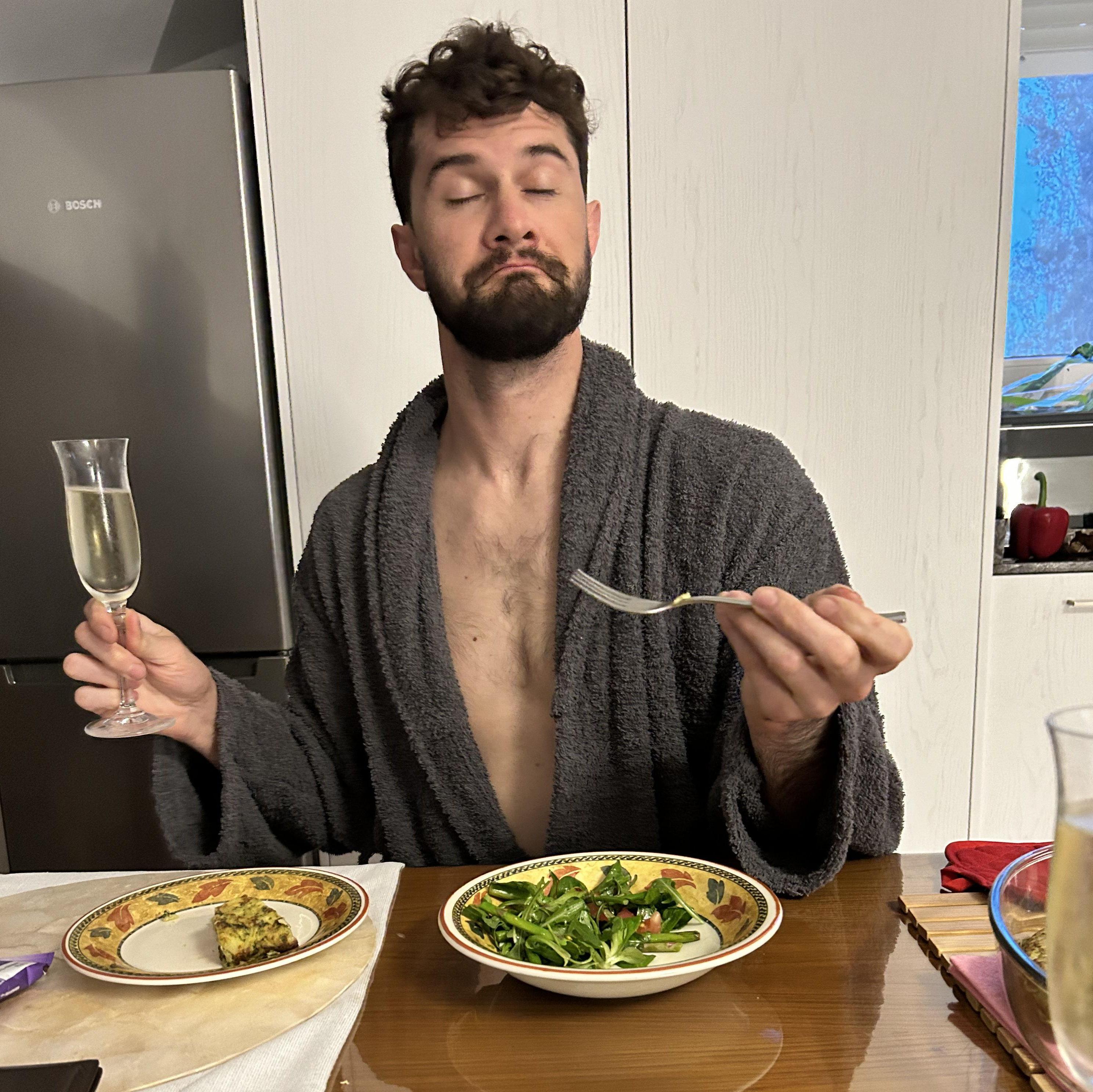 Ian can be fancy when he needs to be.