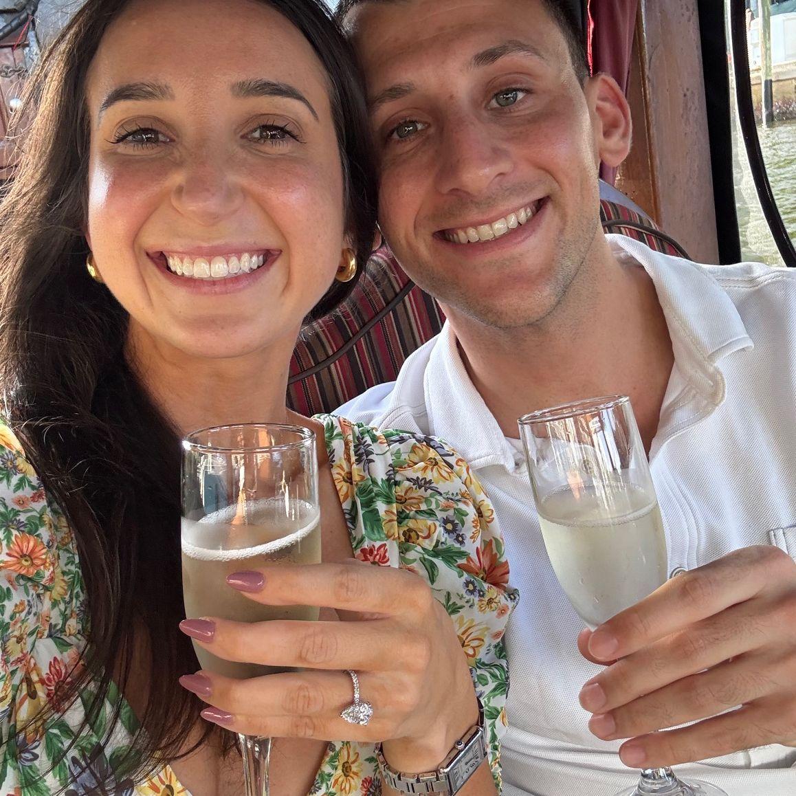We're engaged!!! Enjoying a quiet moment on our gondola ride just us two before celebrating with everyone!