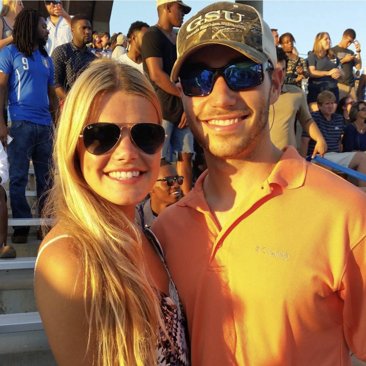 Justin and I's first photo together! At a GSU football game in Fall 2015