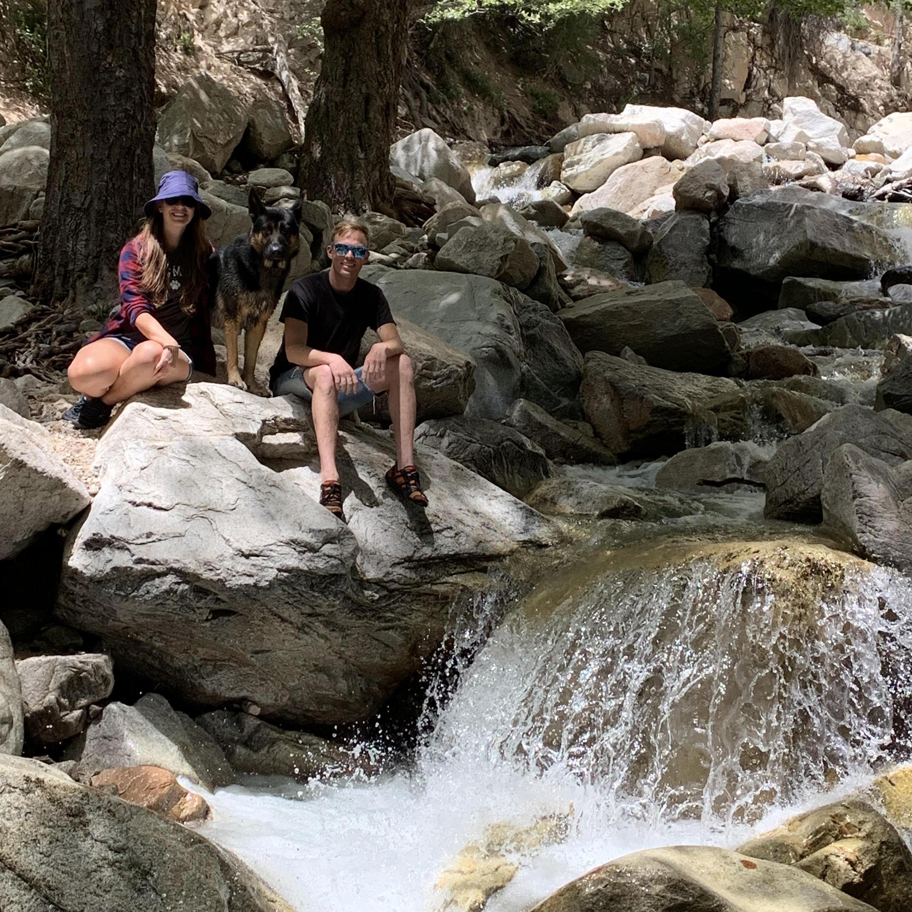 Hiking in Forest Falls CA.