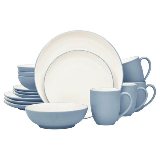 Noritake® Colorwave Coupe 16-Piece Dinnerware Set in Ice
