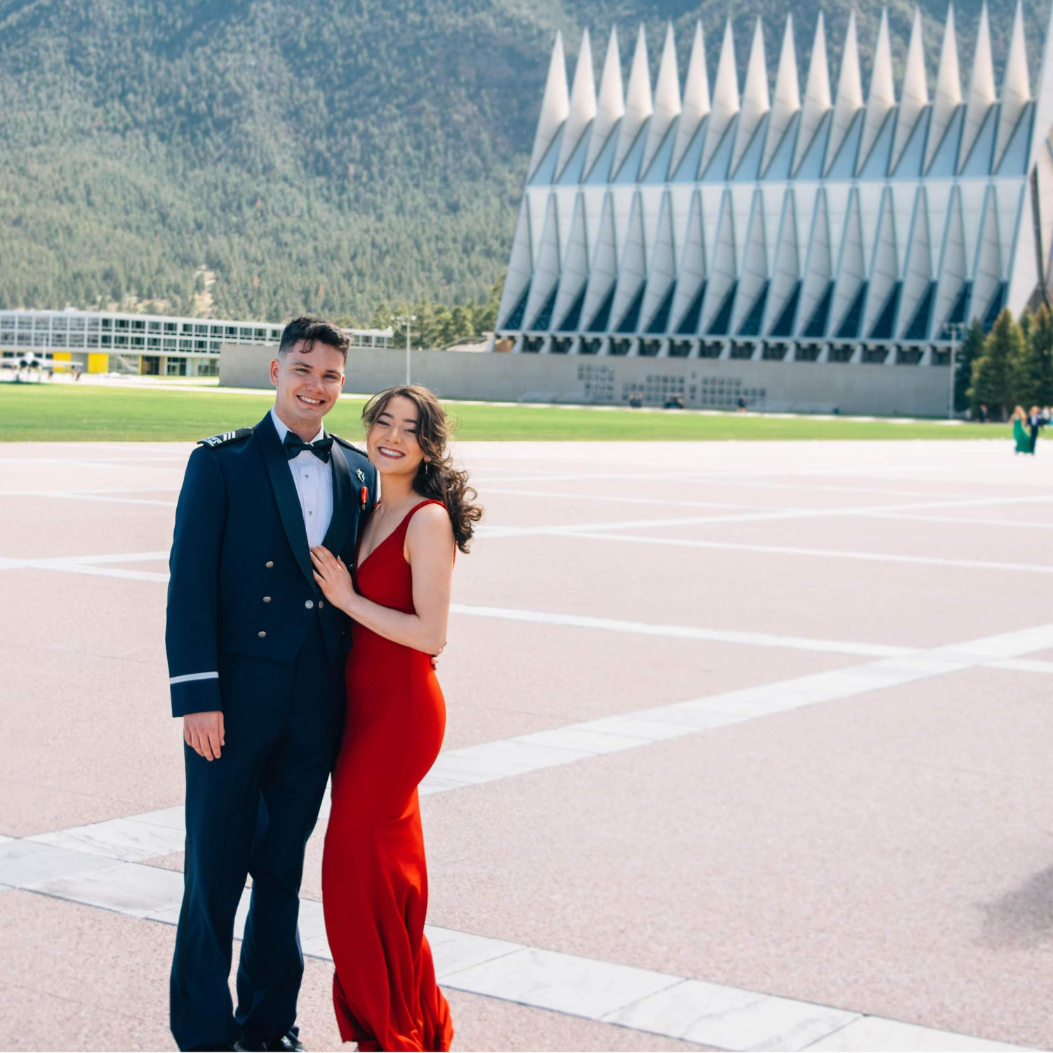 Patrick and Gina met in Colorado Springs in 2019 & attended "Ring Dance" where Patrick received his class ring at the Air Force Academy. Little did they know, another ring was in their future!