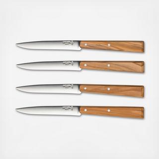 Olivewood Bon Appetit Steak Knife, Set of 4