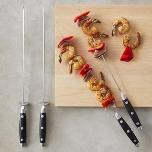 Williams Sonoma Stainless-Steel Sliding Skewers, Set of 4