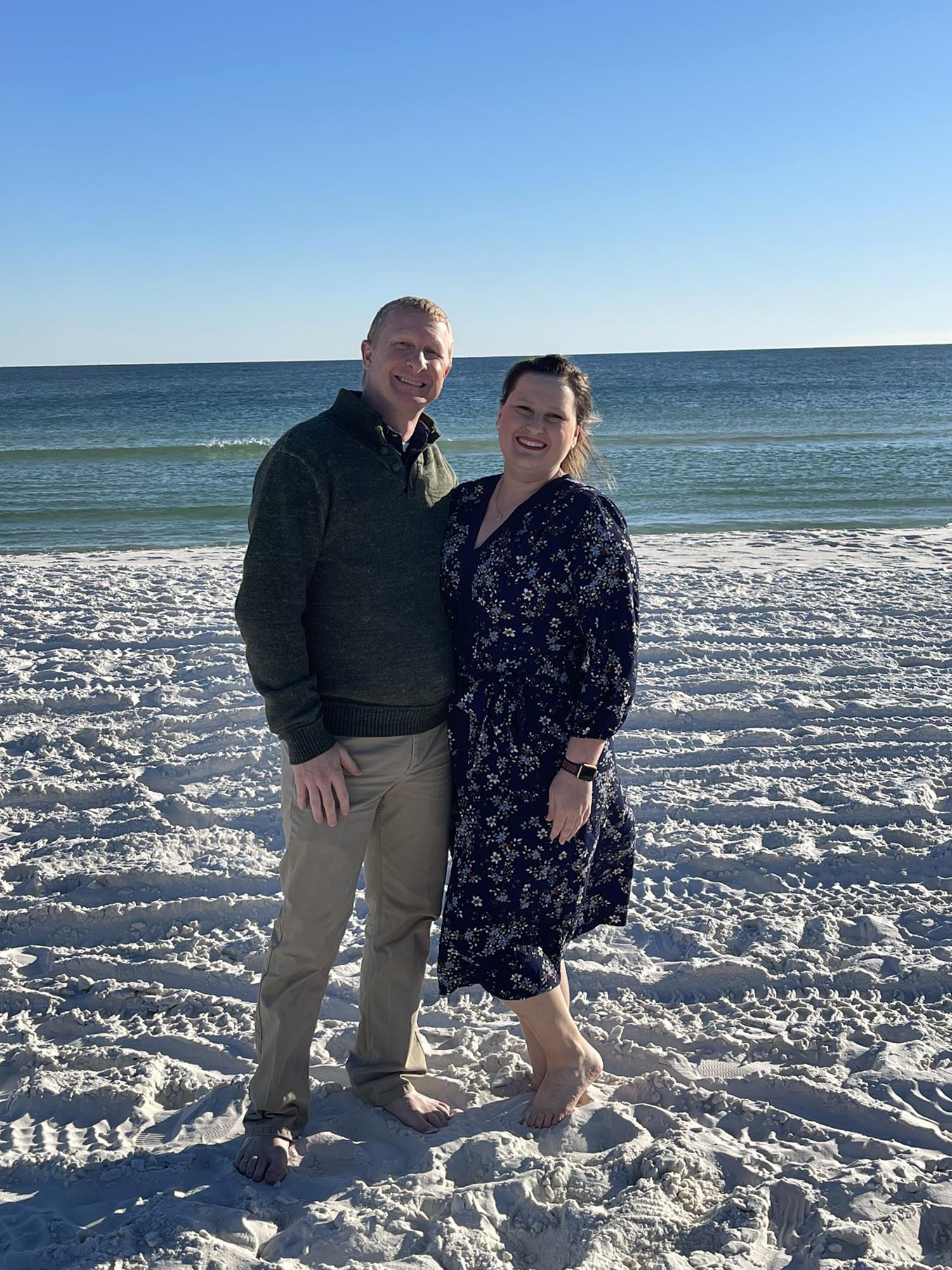 Our first beach trip together for my Uncle Roger's wedding. Navarre Beach, FL November 2021.