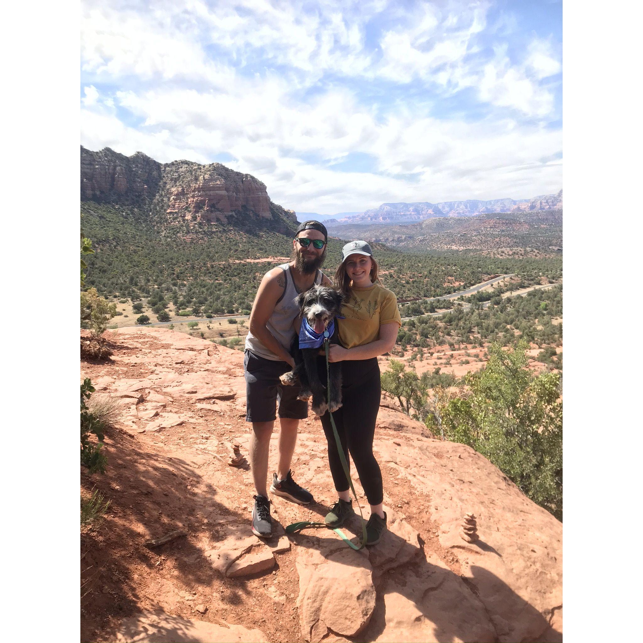 Bringing Mr. Pickles to Sedona for the first time!