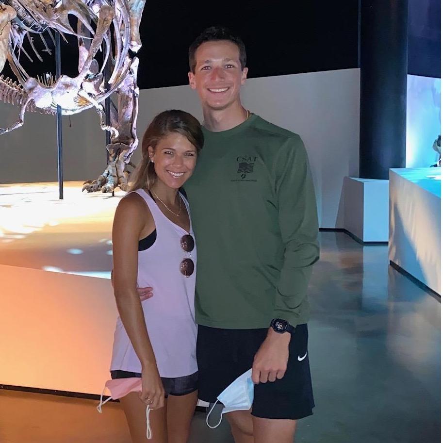 Our first date as an "official" couple.