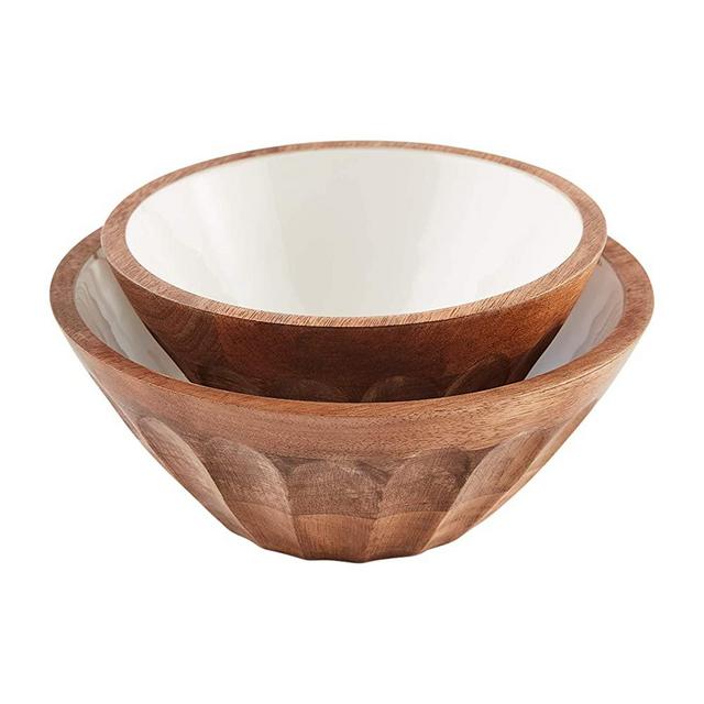 WHITE ENAMEL SIDE BOWL SET