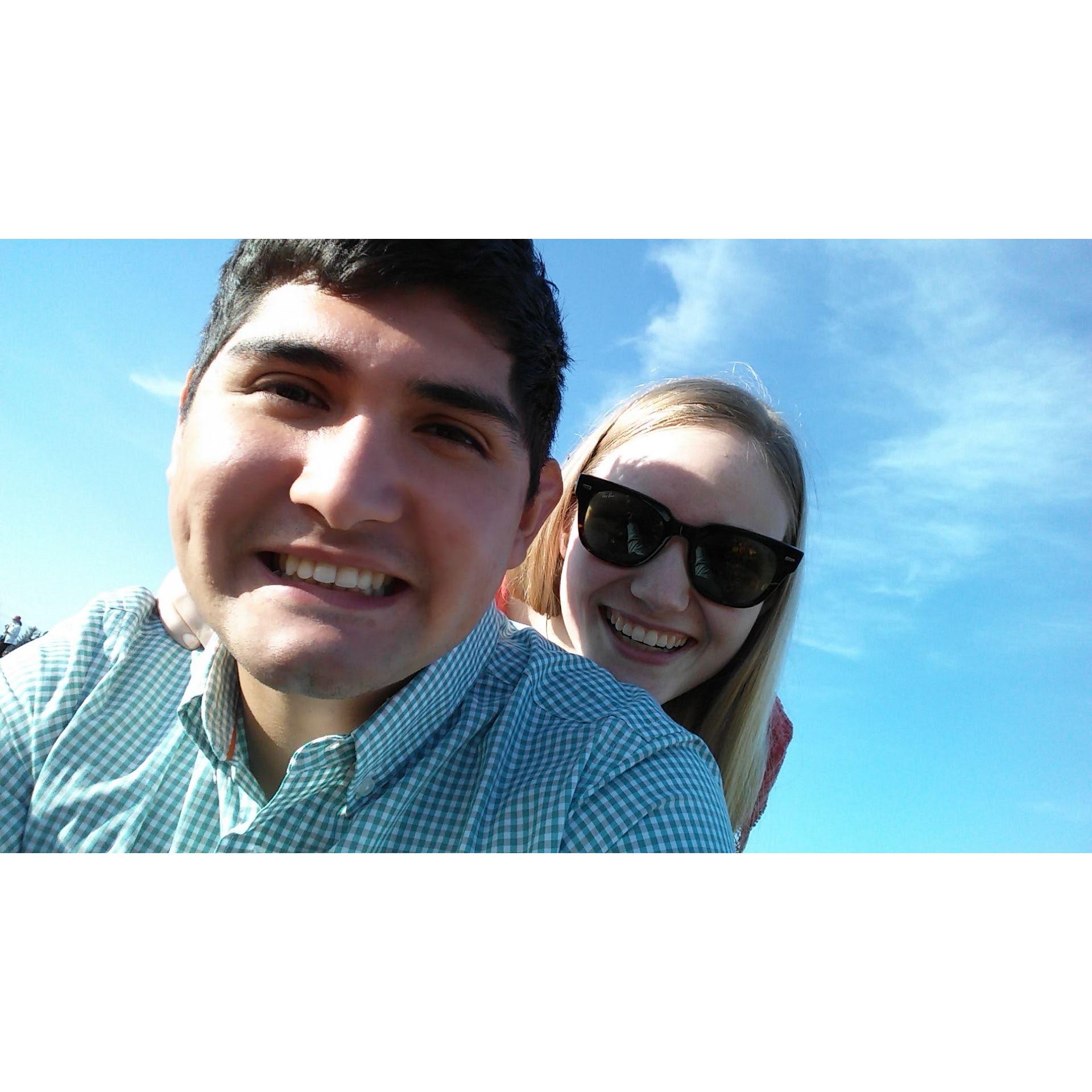 Visiting the Woodburn Tulip Festival in May, 2015.