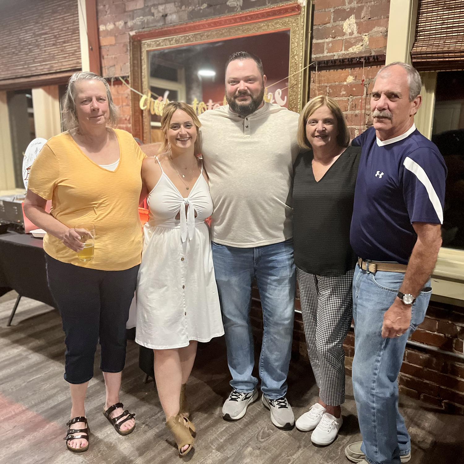 Family photo! From the left-Joann(Nicole’s mom), Gina and Neil (Cory’s mom and dad)