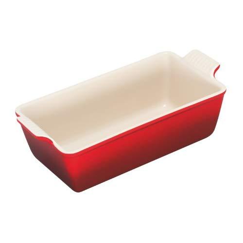 Le Creuset PG1049-2367 Heritage Stoneware Loaf Pan, 1 1/2qt, Cerise