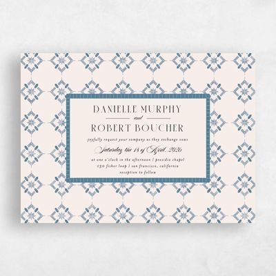 Multi-Colored Wedding Invitation - Anafi Landscape