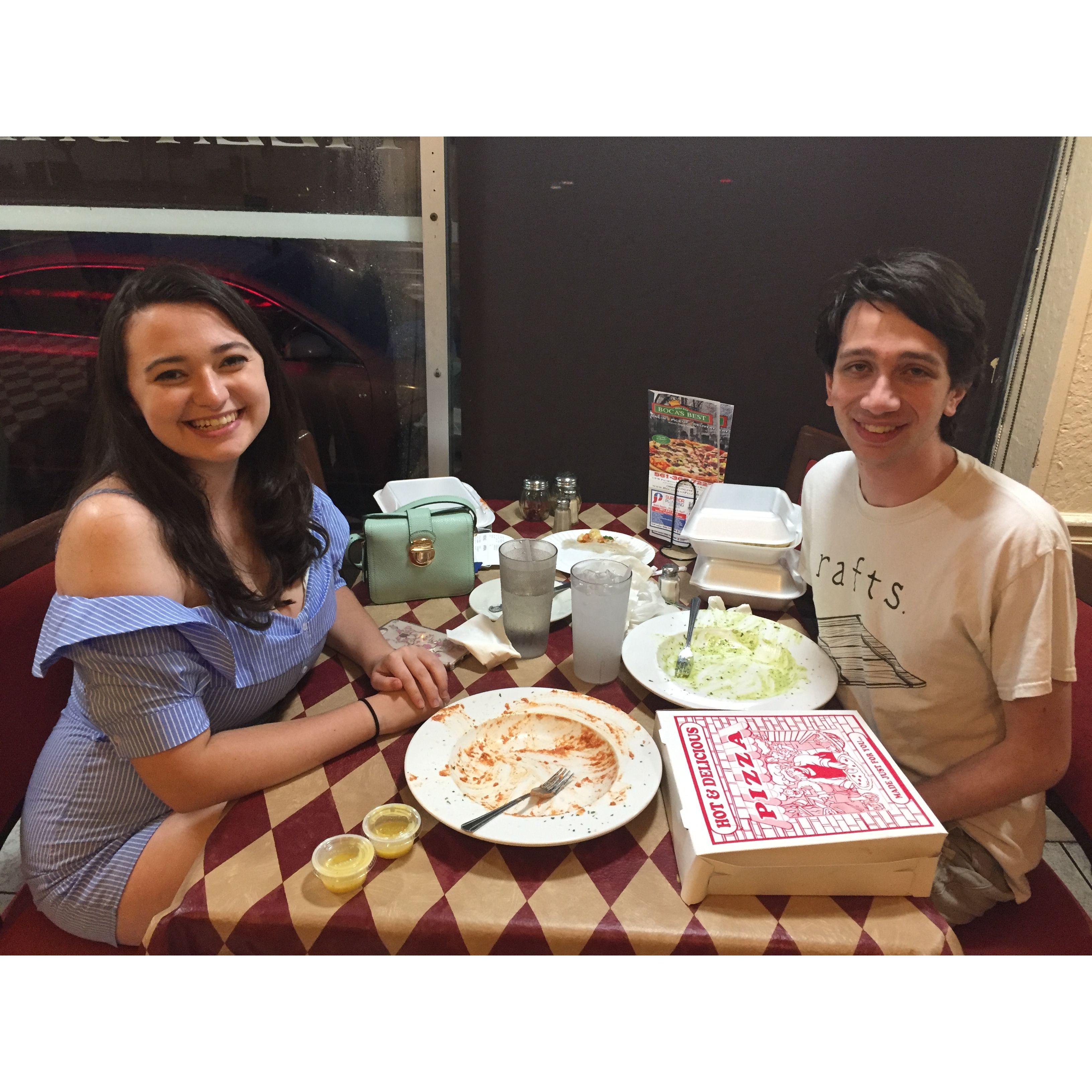 Second anniversary = Italian food