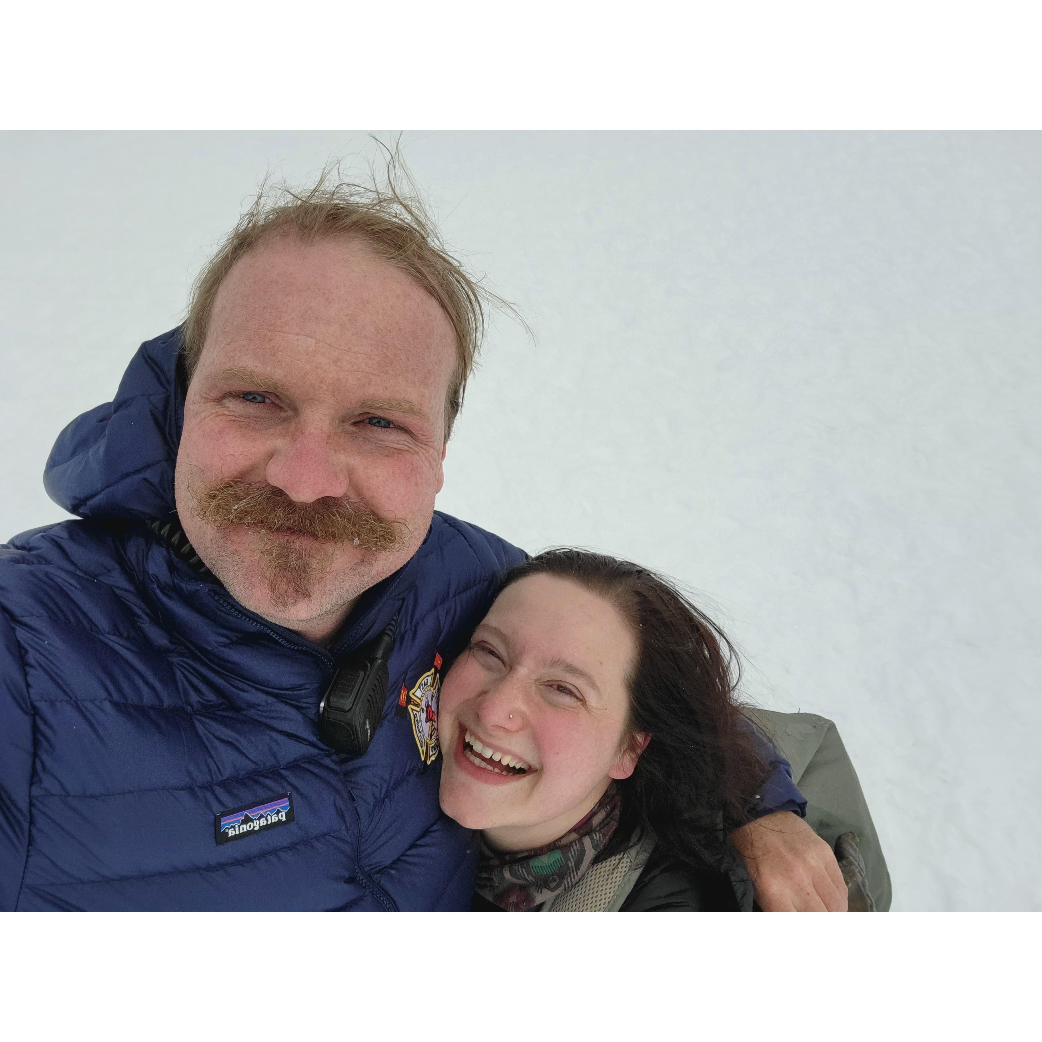 White out on top of Corona Pass