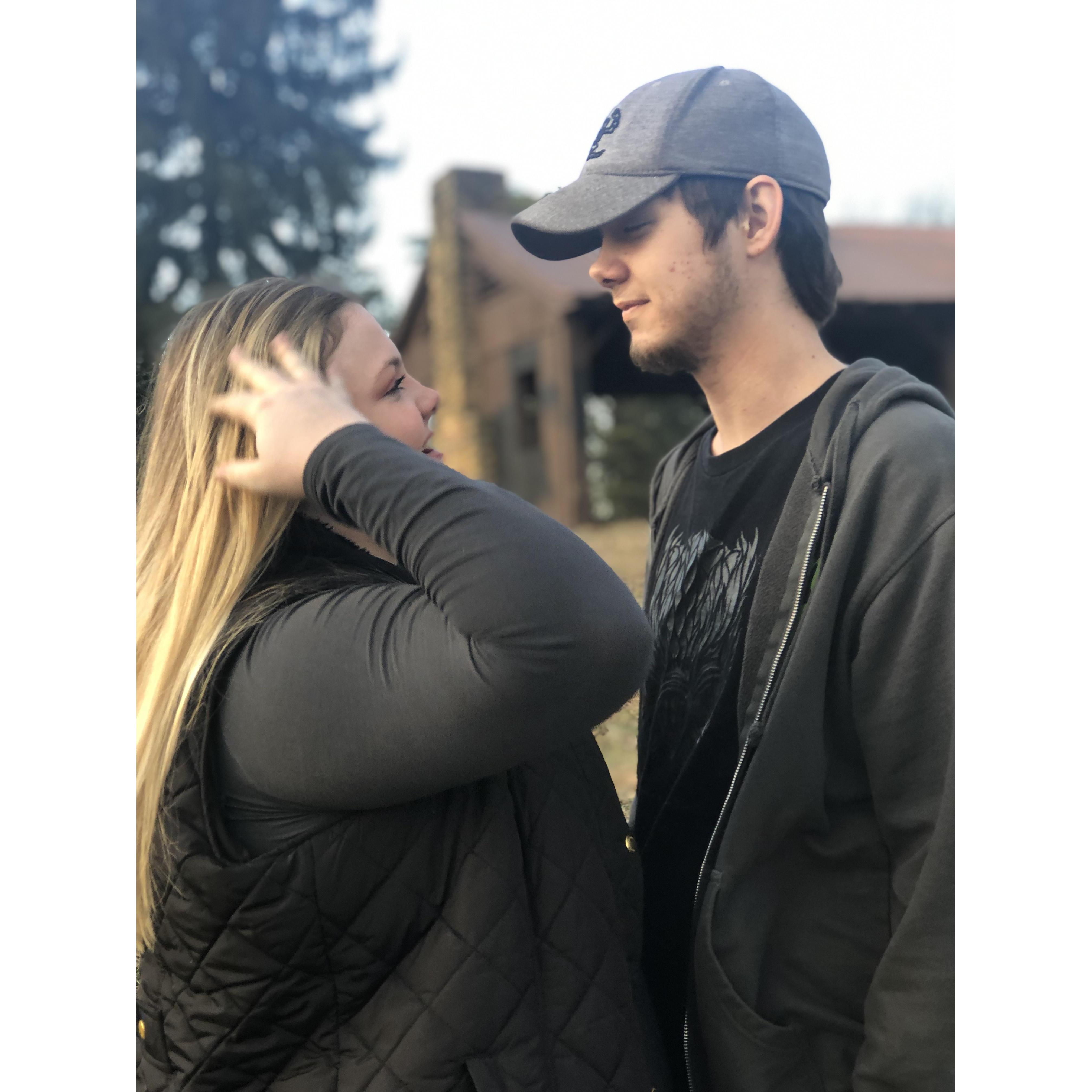 A random pictures on top of the Henryville Forestry. Just look at the way he looks at her!