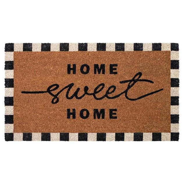 Folkulture Home Sweet Home Welcome Matt Outdoor | 16" x 28" Front Door Mat | Eco Friendly Outdoor Mats | Anti Slip Welcome Mat