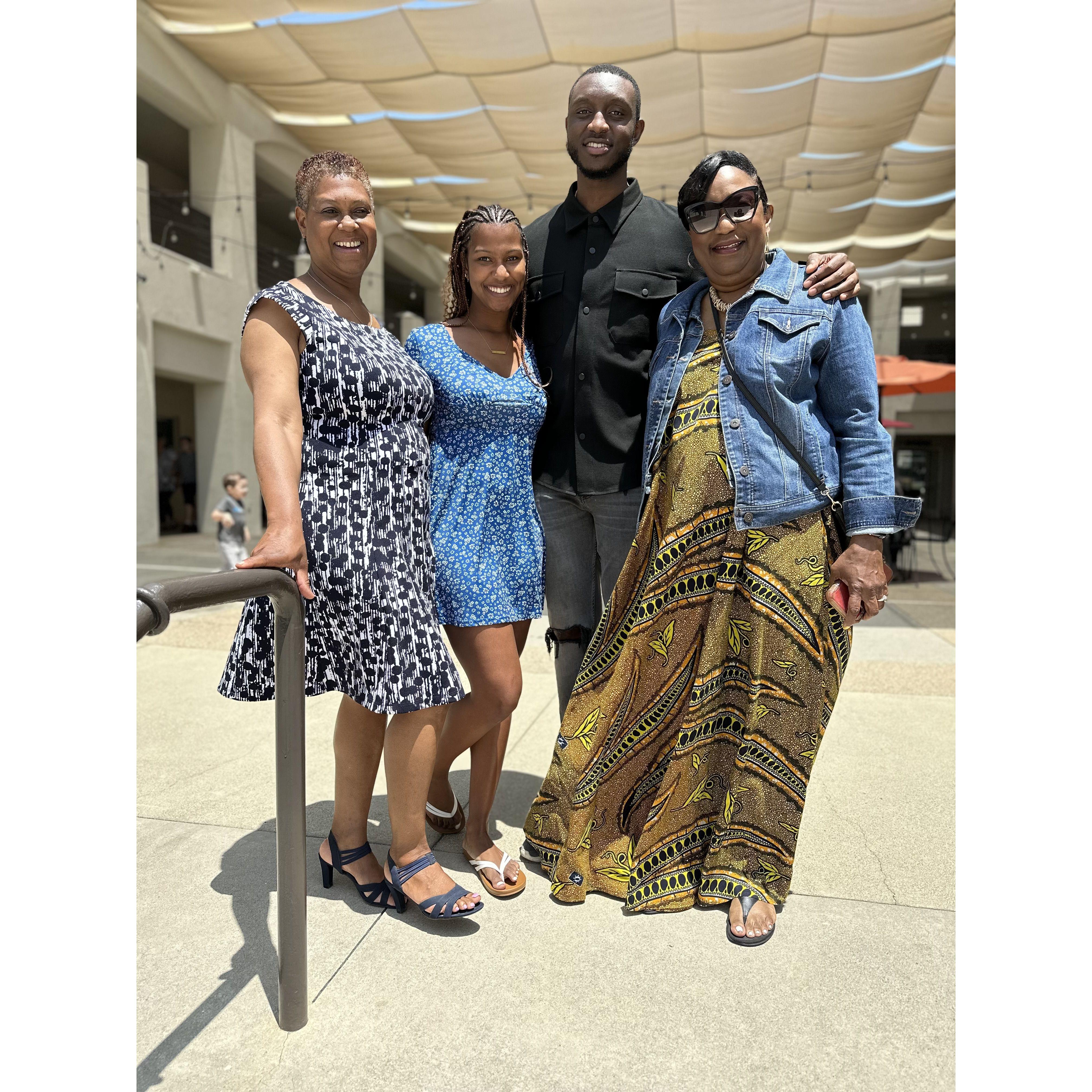 Church with both our mamas