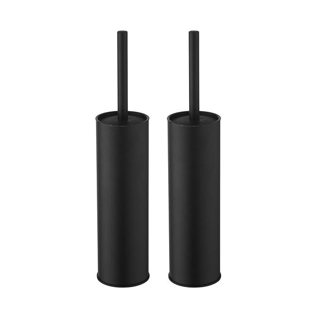 Toilet Brush and Holder,Stainless Steel Toilet Brushes for Bathroom with Holder 2pack