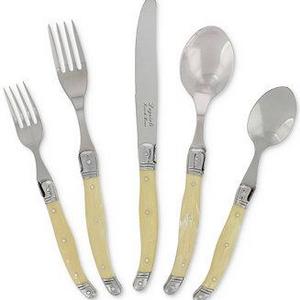 Laguiole 20-Pc. Faux Ivory Flatware Set, Service for 4