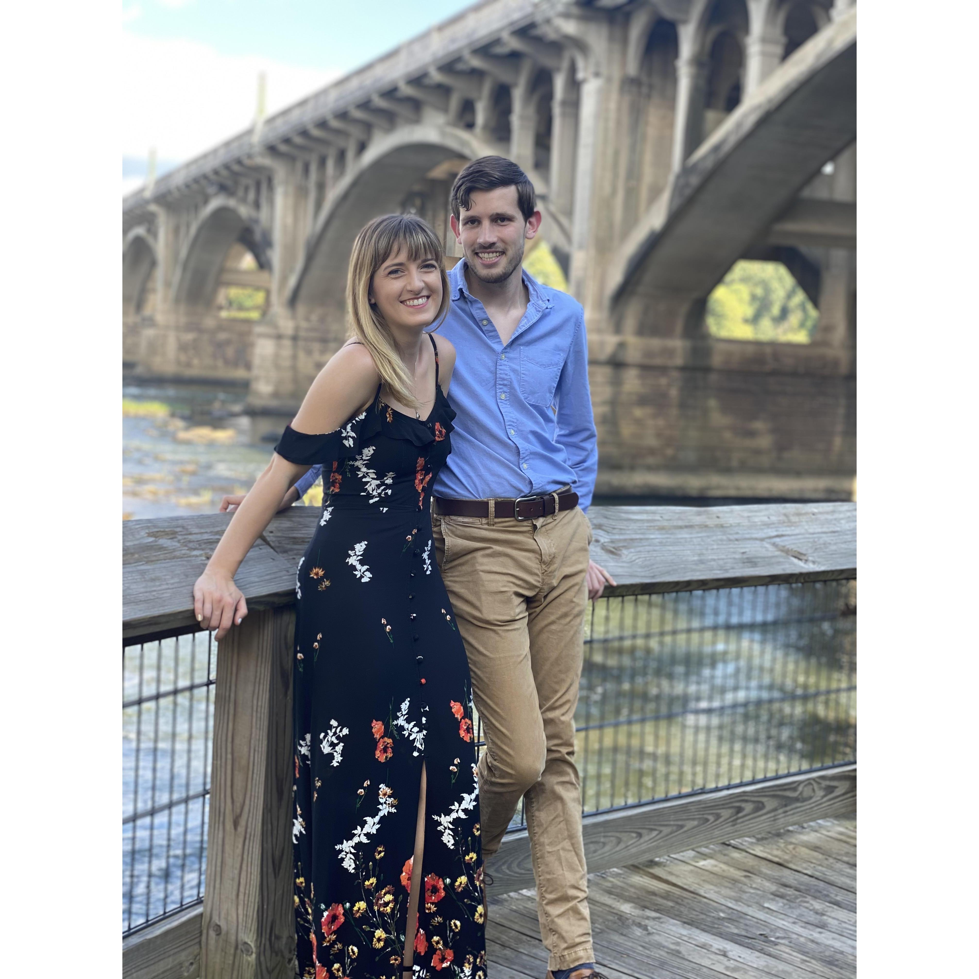 Cori's genetic counseling classmates helped take some engagement pictures