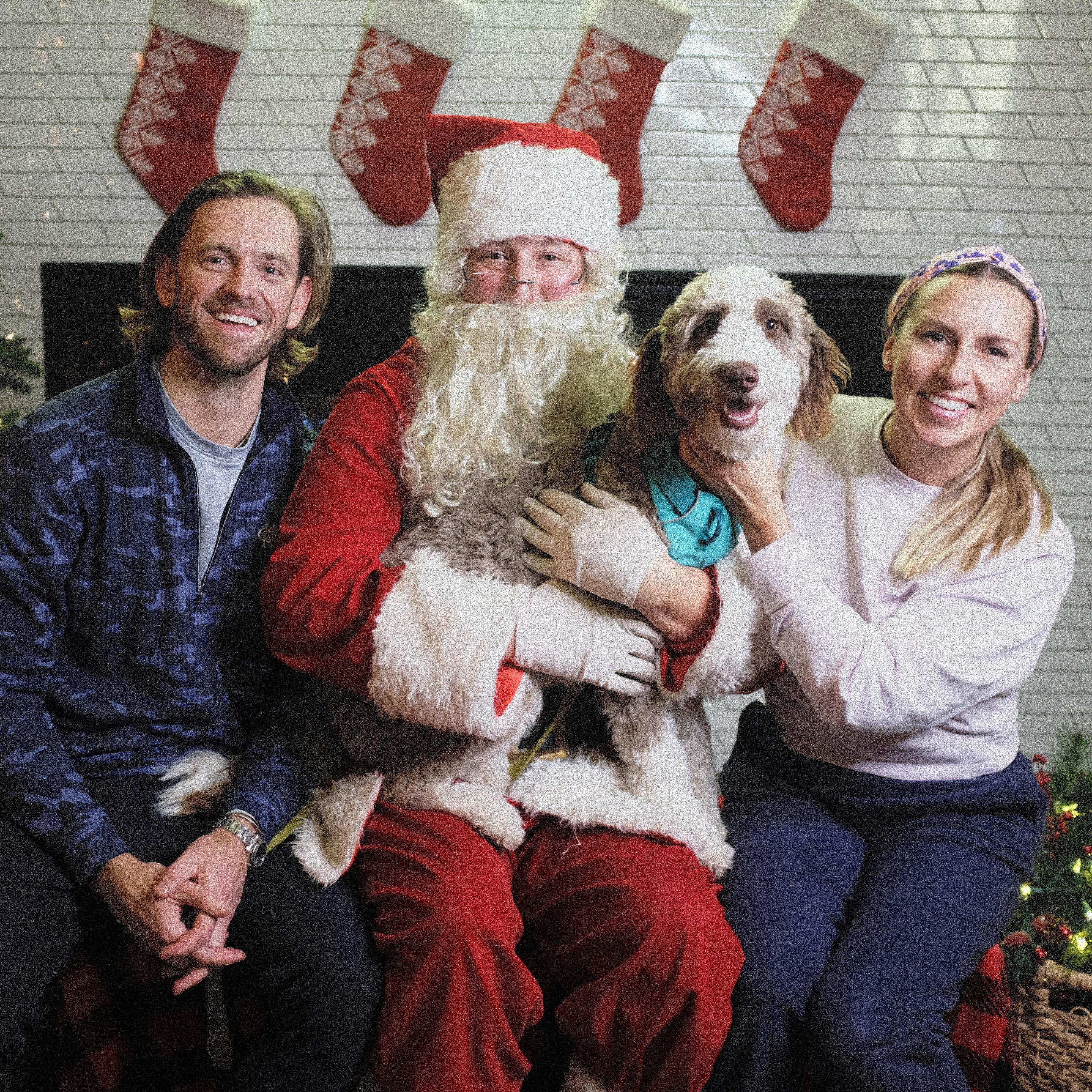 Santa photo booth at Headflyer Brewery, one of our favorite neighborhood spots.