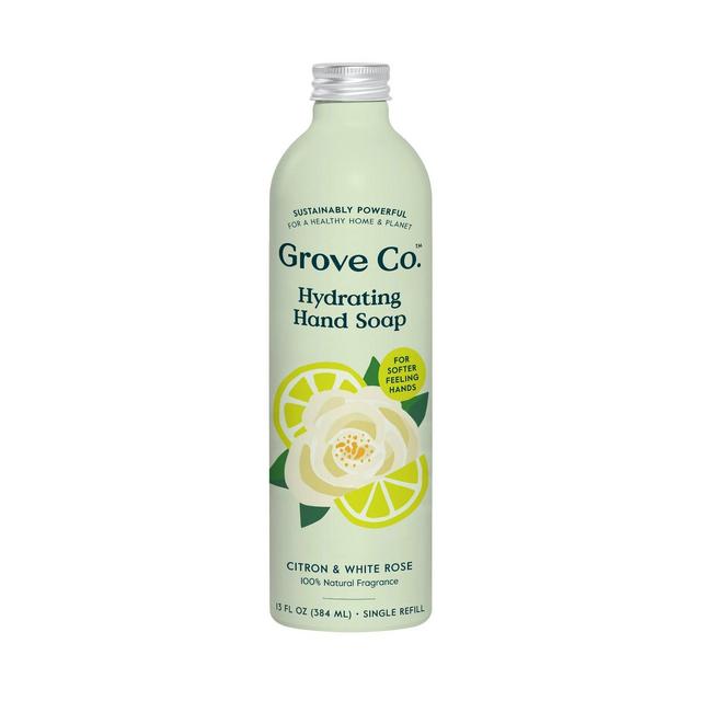 Grove Co. White Rose & Citron Hand Soap - Aluminum Bottle - 13 fl oz