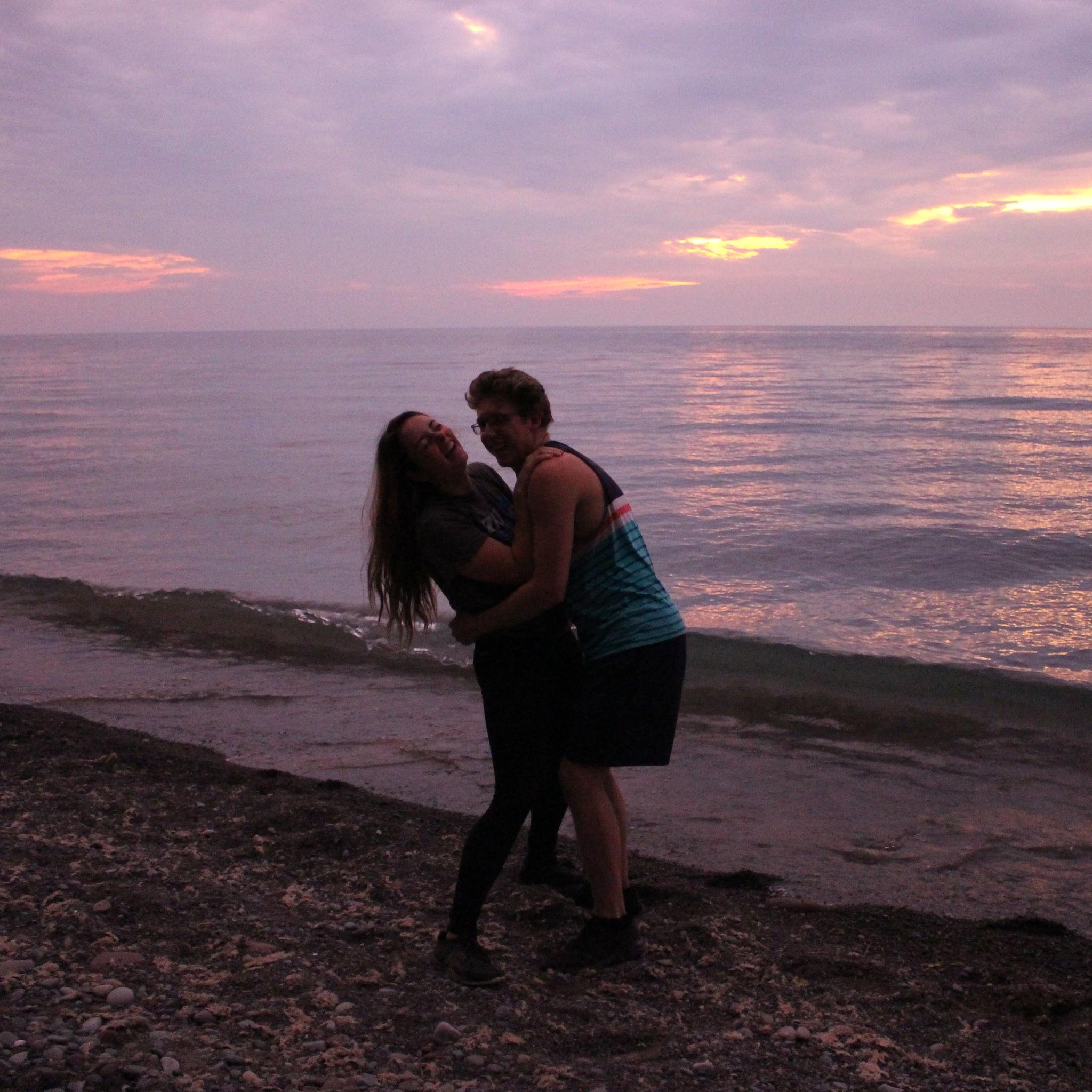 Tyler visiting DeAnna in Oswego