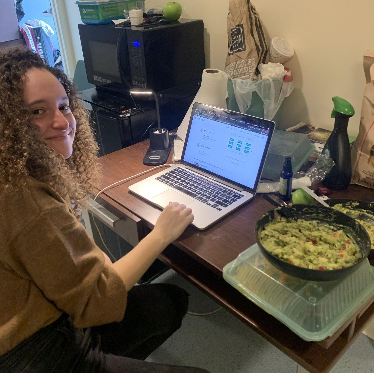 The "guac-off" (a competition of who could make the better guac. Nathan won obvi)