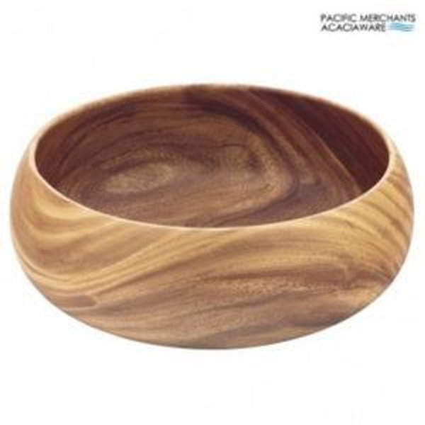 Pacific Merchants Wood Wood Salad Bowl 12 Inch
