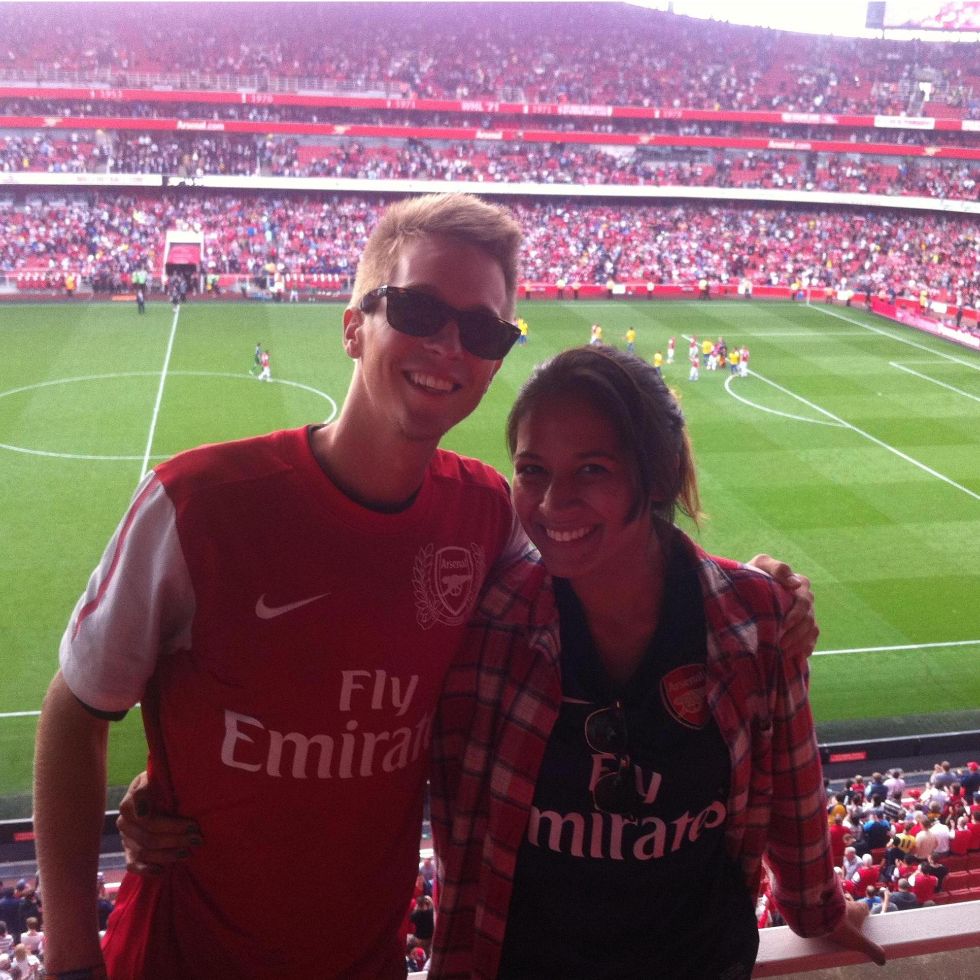 Our first Arsenal game together!