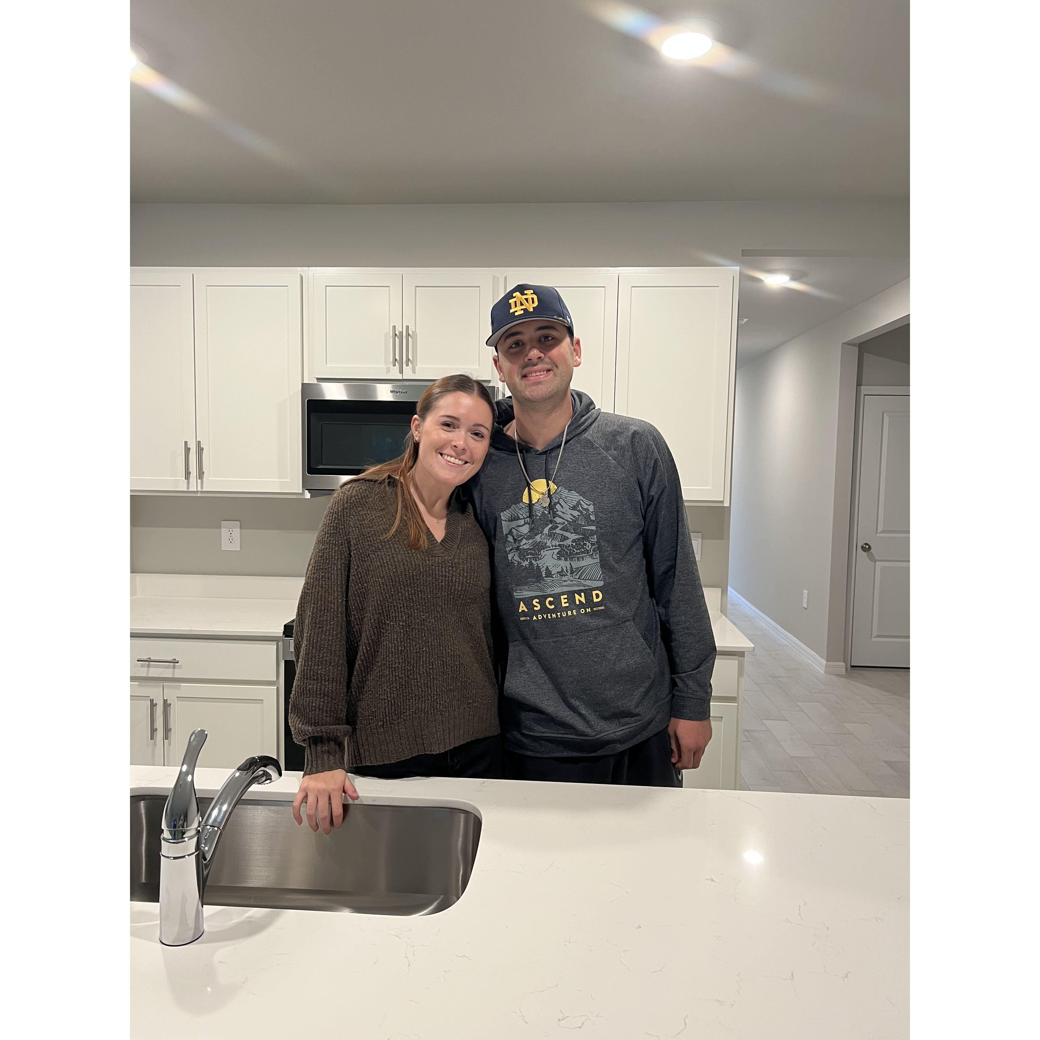 Our first day seeing our new home! 1/21/2025