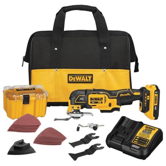 20-Volt MAX XR Cordless Brushless 3-Speed Oscillating Multi-Tool with (1) 20-Volt 2.0Ah Battery & Charger