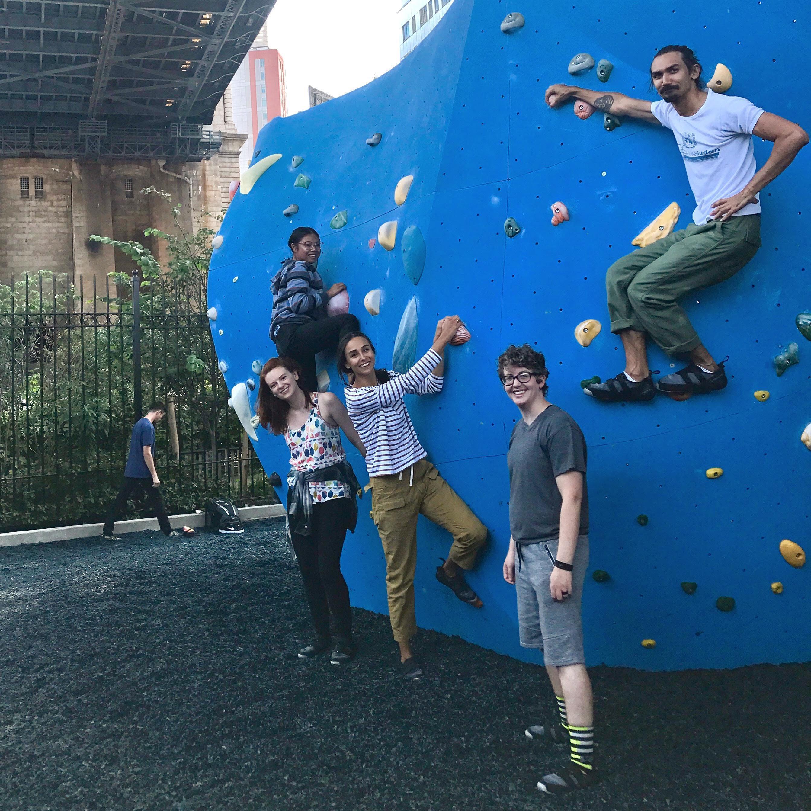 Some of our Brooklyn gang on Chelsea's bday 2018 (Sheena, Julia, Chelsea, Blair, Nikos)