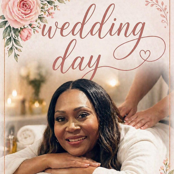 Bride Relaxing Massage Before The Wedding