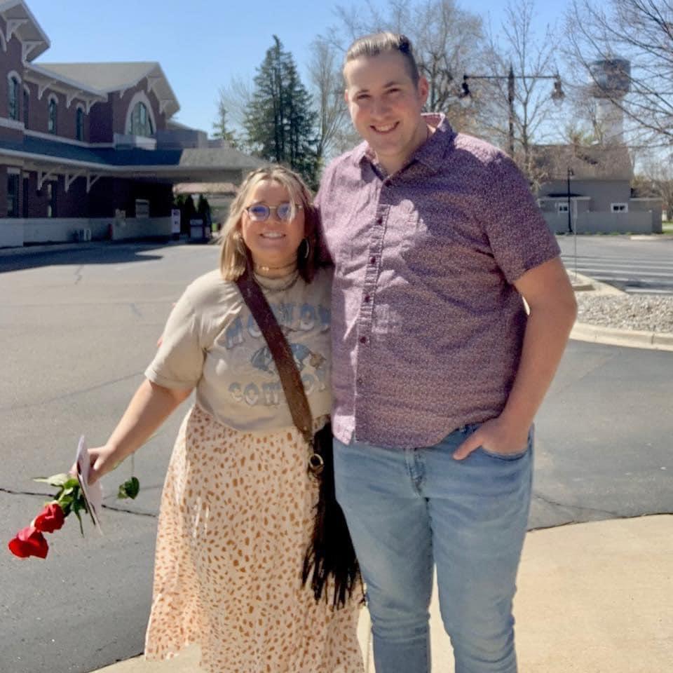 This was Mothers Day at church, I got two roses because B said I was a Dog mom to Harper & Harley