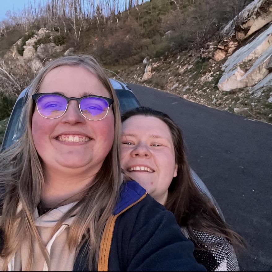 After finishing work, the two sometimes took Cherry Lake Rd. home. On this day, they stopped to watch the sunset together.