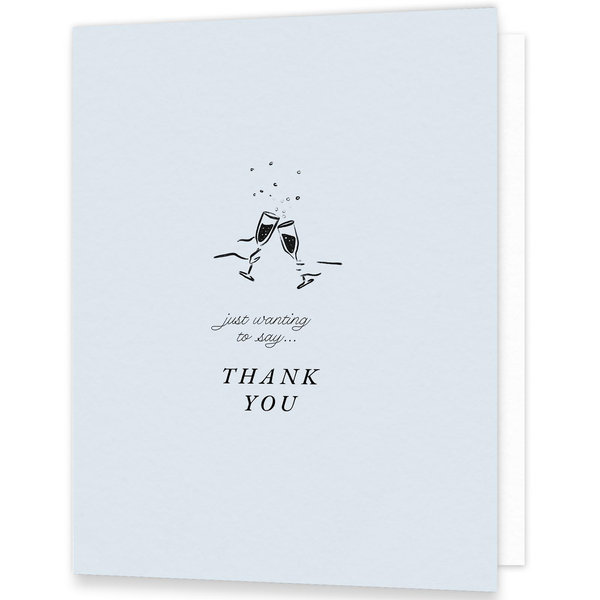 Colmar Portrait | White | Zola Thank You Cards