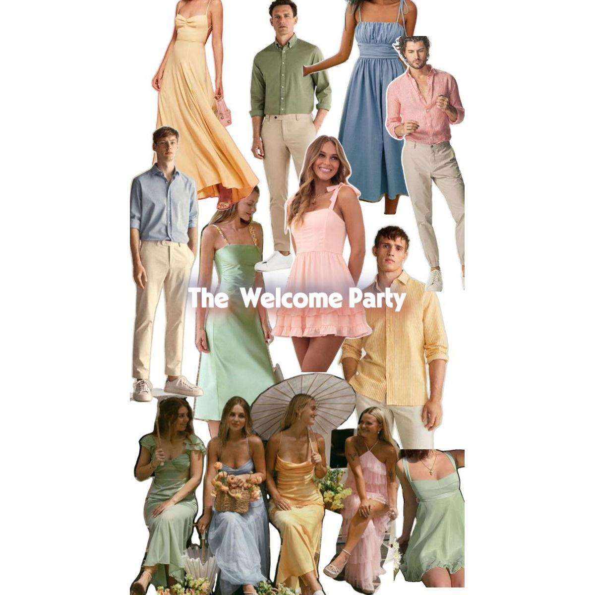 For the Welcome Party, the dress code is more in the Casual to Cocktail Range. For guys, think polos, buttondowns, khakis and for the ladies, shorter dresses. Bright colors are highly encouraged!