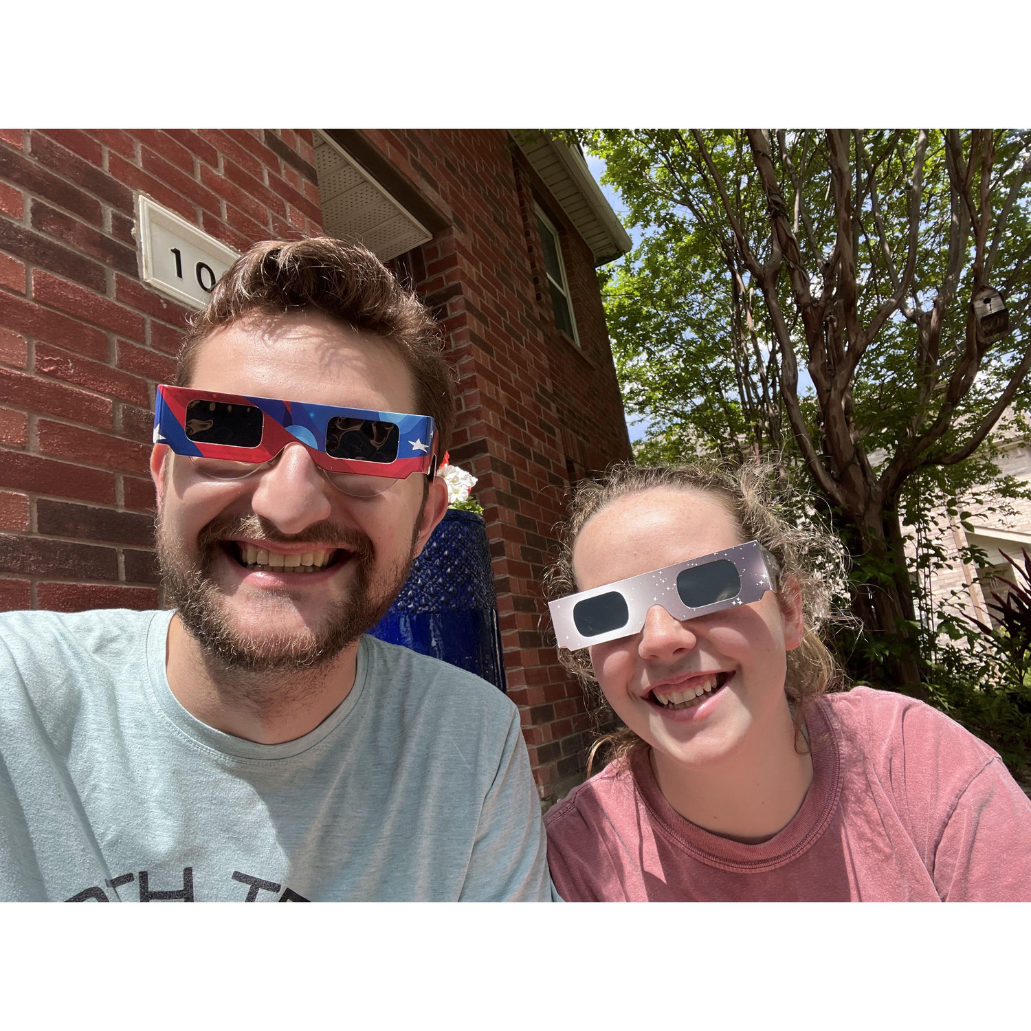 Watching the eclipse together!