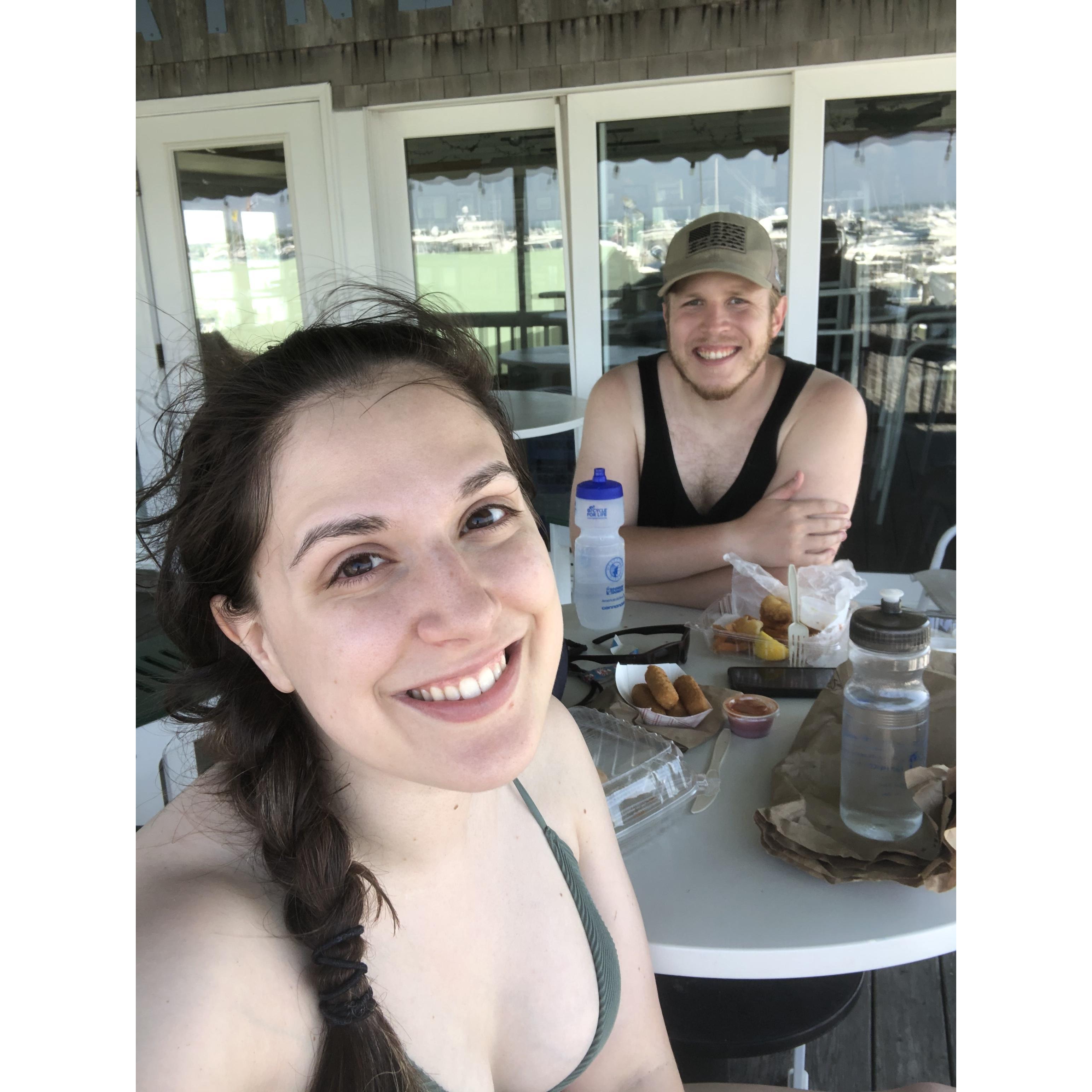 Lunch on Block Island, RI