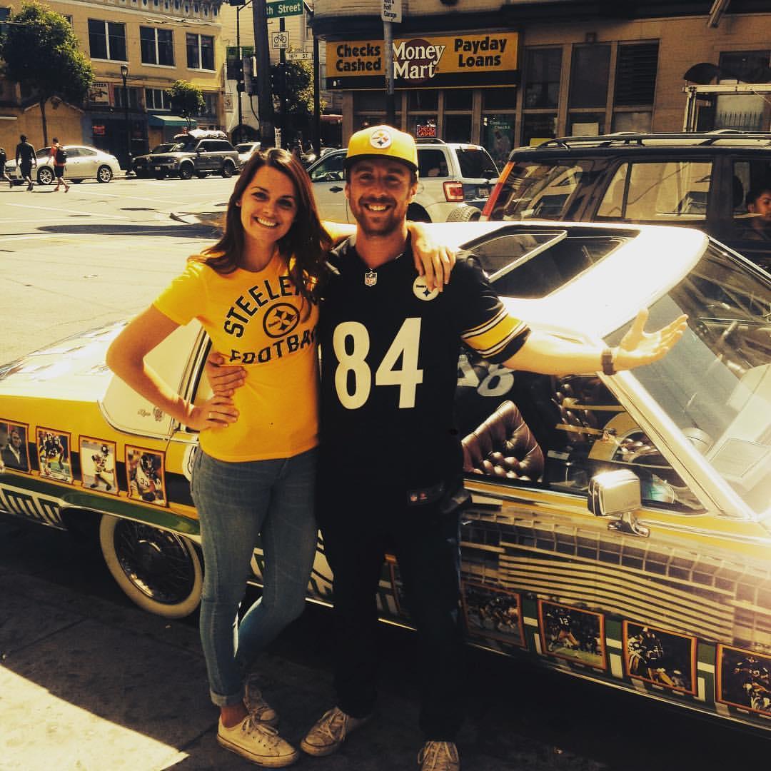 Caitlin's first day as a Steelers fan (We won 30-27)