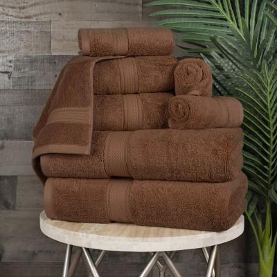 Cotton Assorted Plush 8-Piece Highly Absorbent Towel Set - Blue Nile Mills
