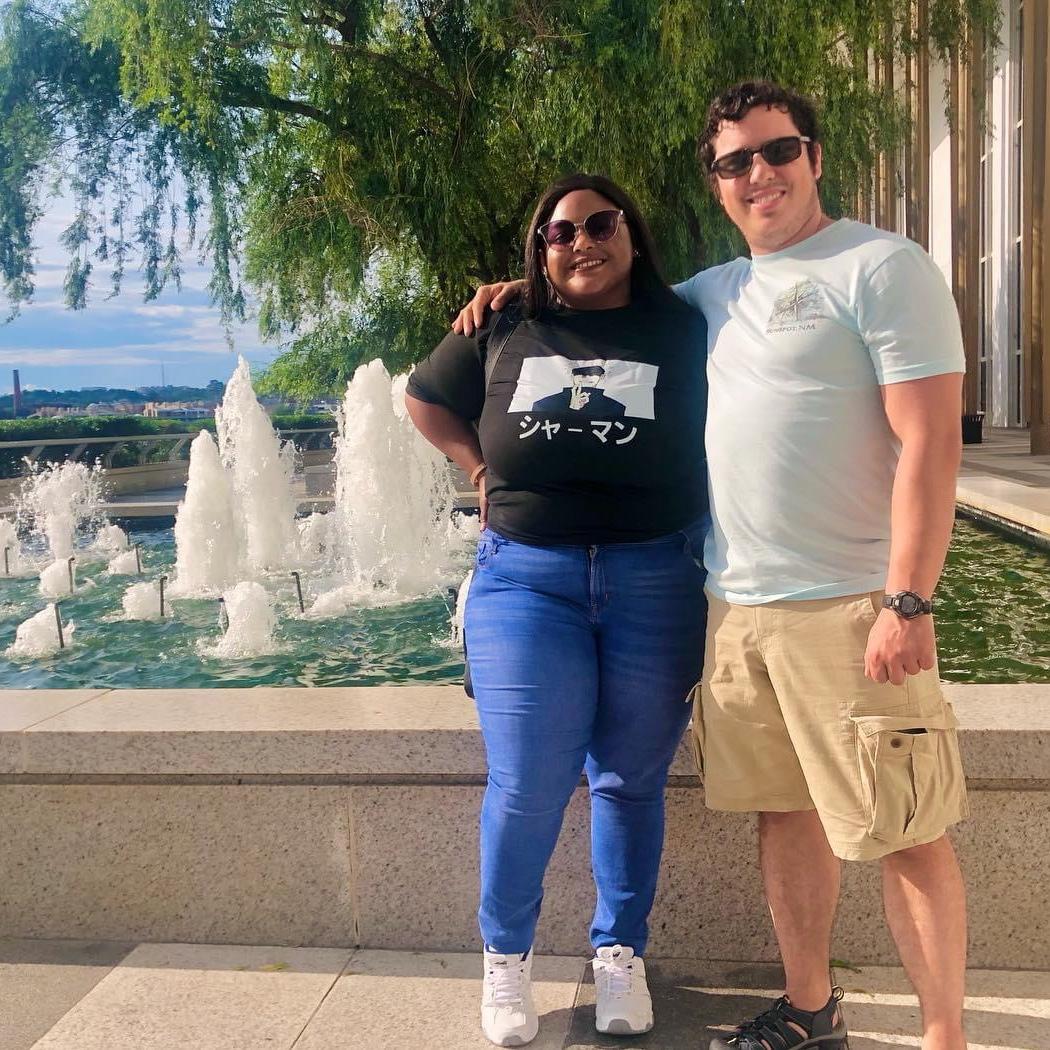 Kiki and Gabe sometimes visit the Kennedy Center to attend free events and relax on the lawn. Afterwards, they usually walk to Georgetown.
