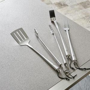 Schmidt Brothers ® 4-Piece Chrome Barbecue Tool Set