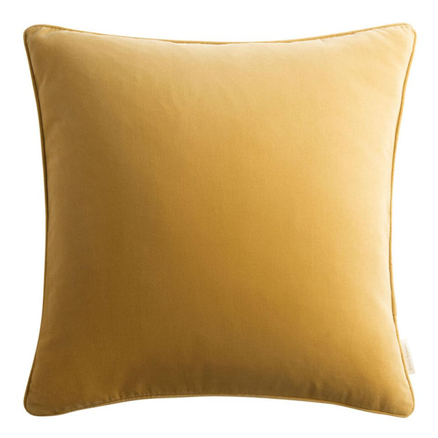Gold Oversized Velvet Throw Pillow