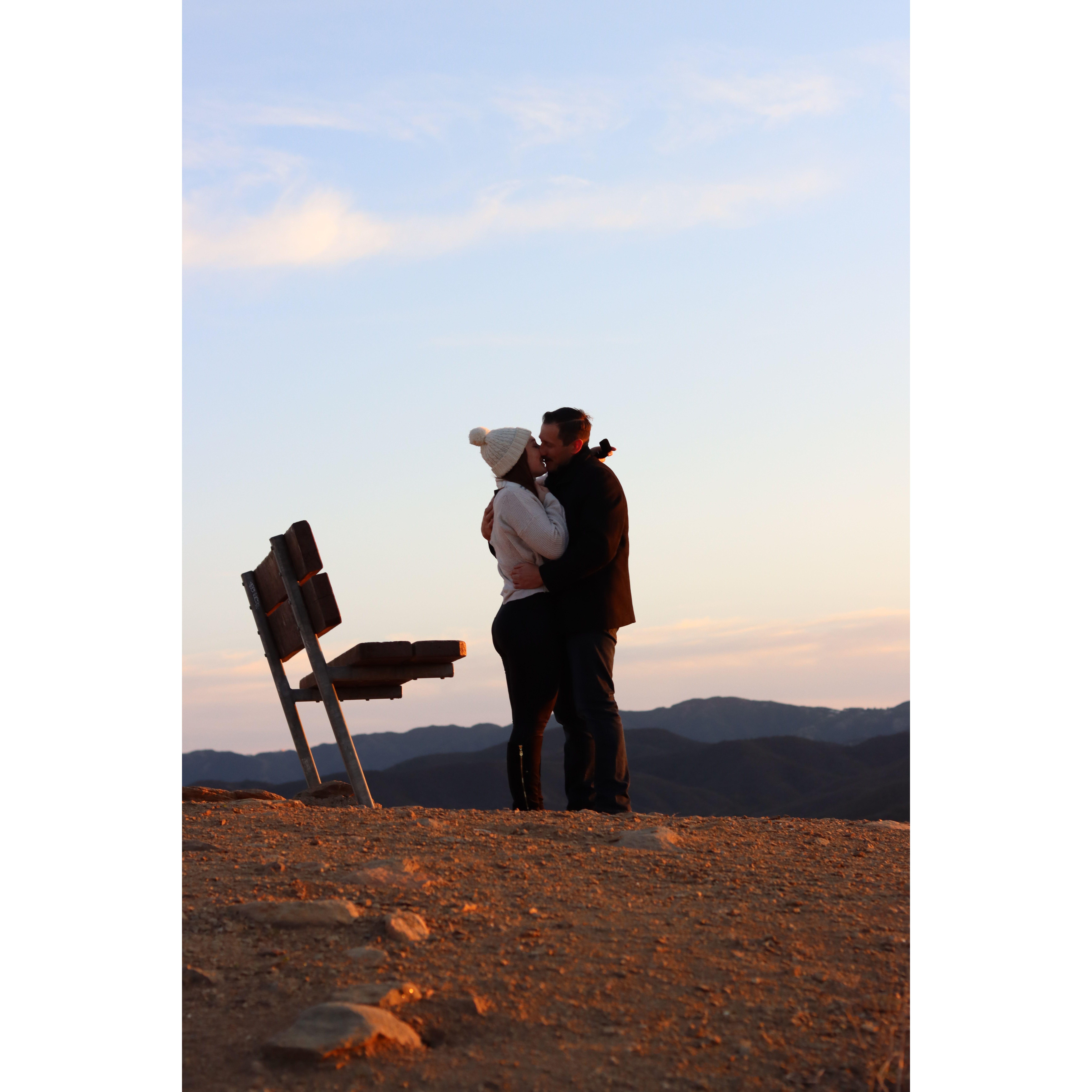 Cody Proposed on the top of Tarantula Hill