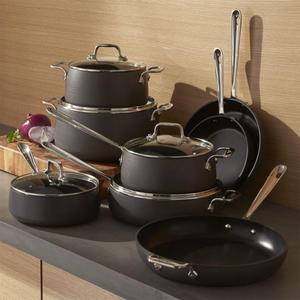 All Clad - All-Clad ® HA1 Hard-Anodized Non-Stick 13-Piece Cookware Set with Bonus